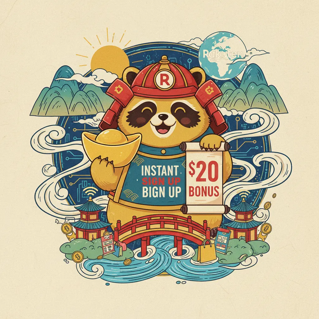instant $20 sign up bonus - Rakuten